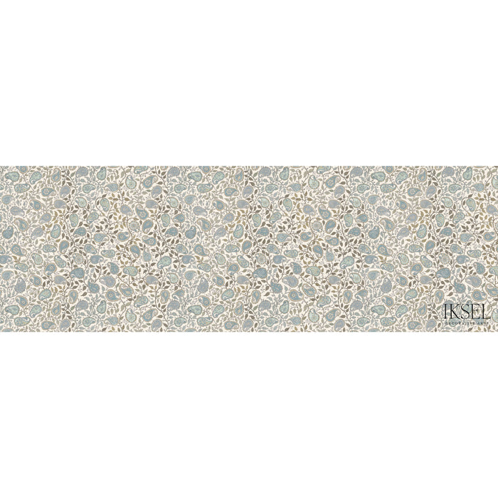 Schumacher Suzani Paisley Blues Wallpaper Sample IK8700