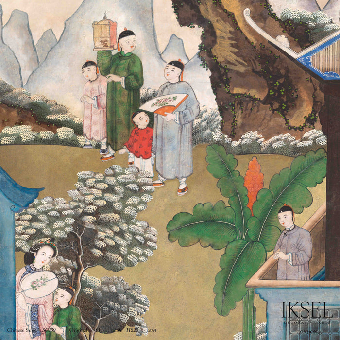 Schumacher Chinese Suite Original Wallpaper Sample IK8900