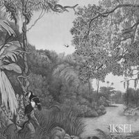 Iksel Amazonia Grey Tones Wallpaper IK9002