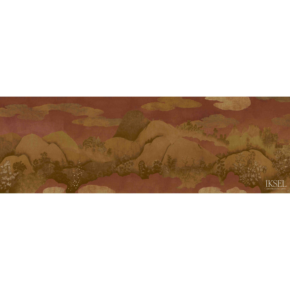 Schumacher Moody Mountains Original Wallpaper Sample IK9400