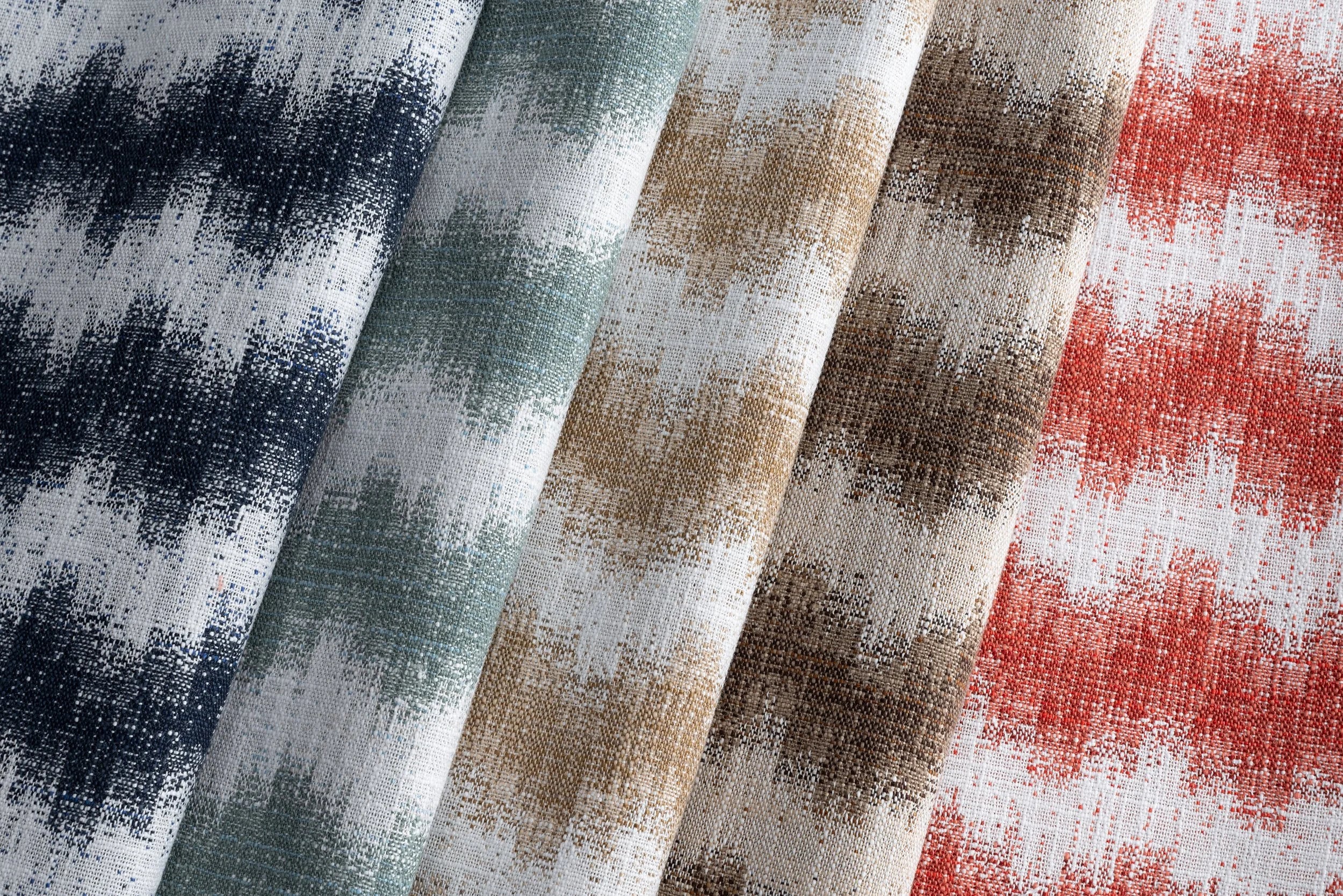 Link Outdoor Ikat Haze Cobalt Fabric 650-51