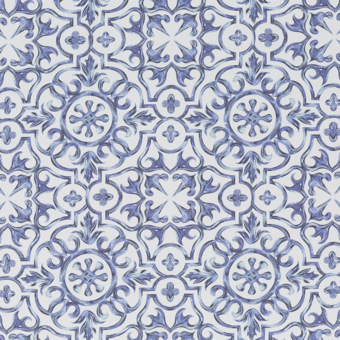 Jab Anstoetz Azulejo 050 Fabric Sample JA8100-050