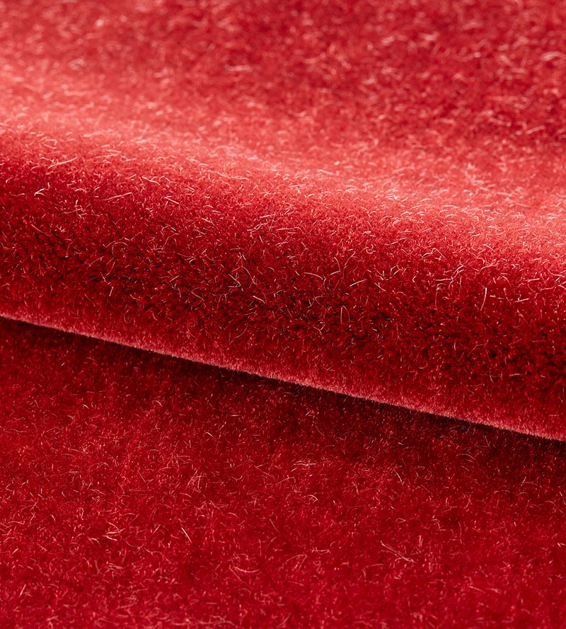 Old World Weavers Neva Mohair Red Pepper Fabric Sample JB82160405