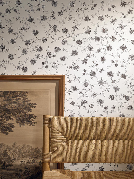 Braquenie La Discrete Bleu Wallpaper BP361004