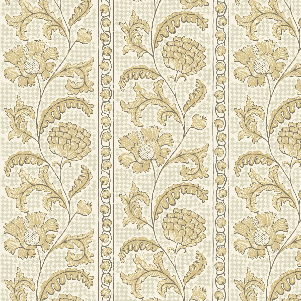 Kravet Couture Floral Check 31 Wallpaper Sample JMW1028.31.0