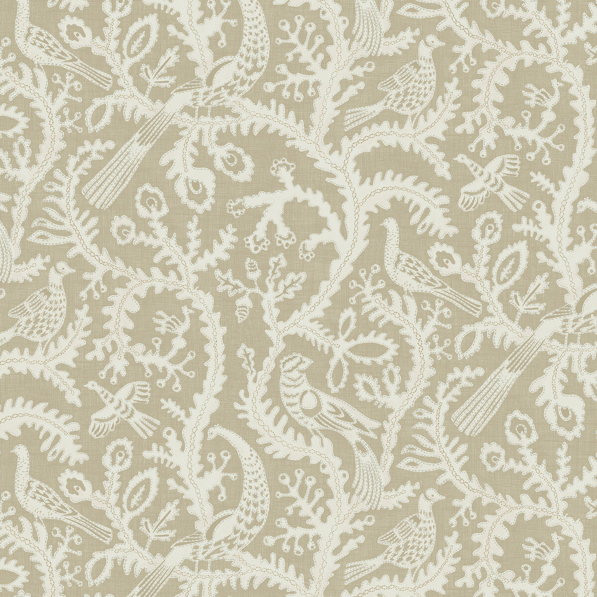 Kravet Couture Stitched Birds 11 Wallpaper Sample JMW1035.11.0
