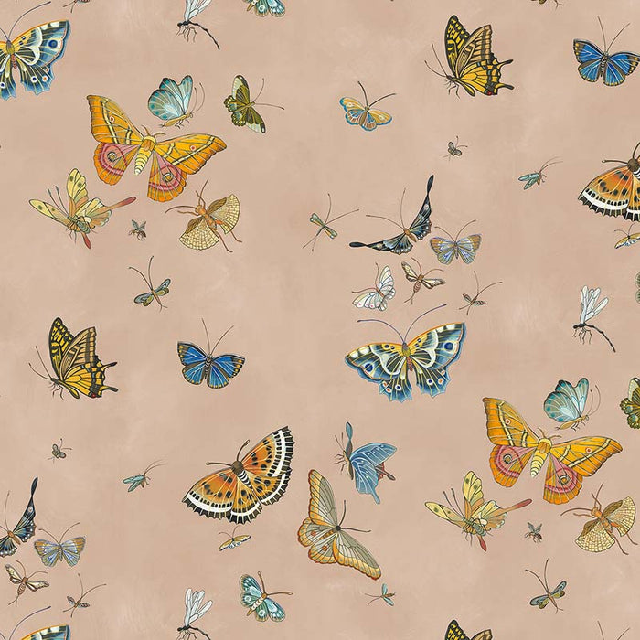 Kravet Couture Butterflies Plaster Pink Wallpaper JMW1043.01.0