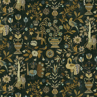 Kravet Couture Fable Garden Olive & Black Wallpaper JMW1045.11.0