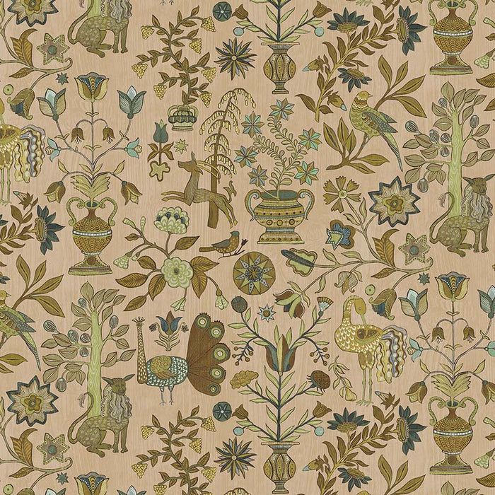 Kravet Couture Fable Garden Plaster Pink Wallpaper Sample JMW1045.21.0
