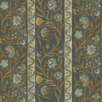Kravet Couture Potter Stripe Blue & Olive Wallpaper JMW1046.01.0