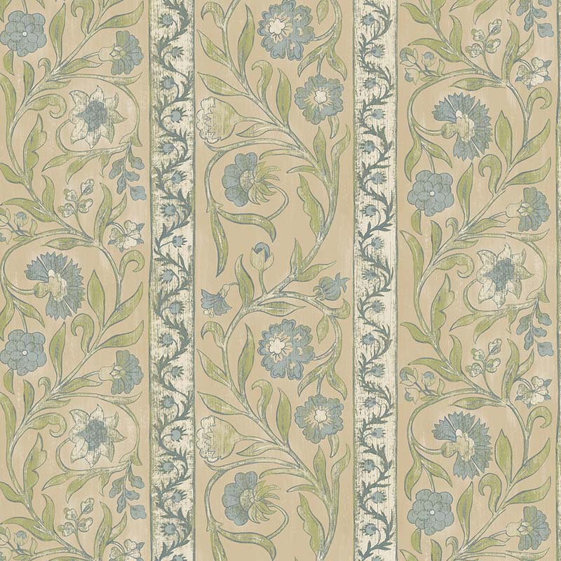 Morris & Co Golden Lily Green/Red DM6P210398 Wallpaper | 40% Off