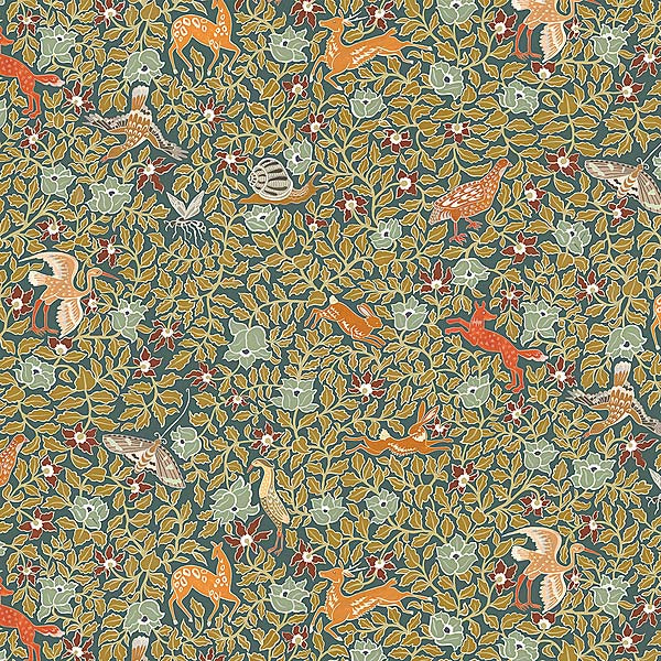 Kravet Couture Haresfield Walk Petrol Wallpaper Sample JMW1047.11.0