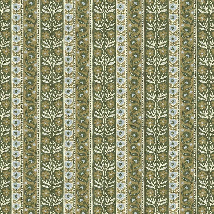 Kravet Couture Arber Stripe Green & Blue Wallpaper Sample JMW1048.11.0