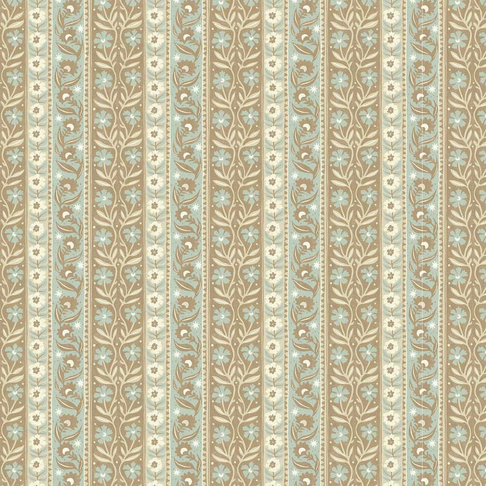 Kravet Couture Arber Stripe Stone & Aqua Wallpaper JMW1048.41.0