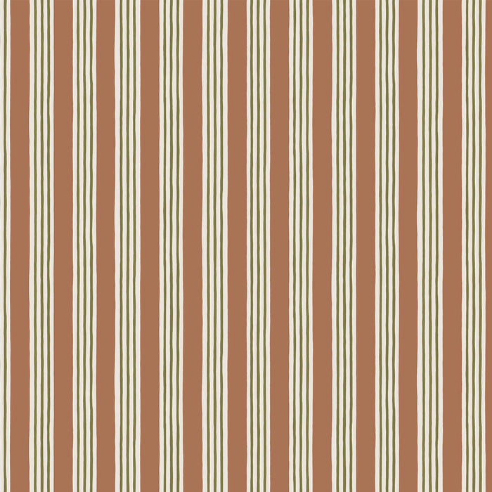 Kravet Couture Kemble Stripe Trixie, Sunday Clay & Quartz Wallpaper JMWRKEM.04.0