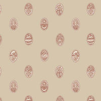 Kravet Couture Linear Cameos Cromwell Stone, Hibernacle & Salt Ridge Wallpaper JMWRLIN.01.0