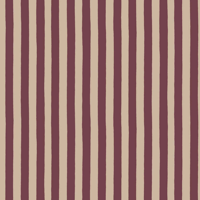 Kravet Couture Medium Hand Painted Stripe Red Currant & Shitake Wallpaper JMWRMHP.04.0