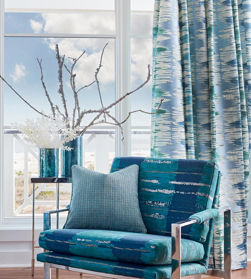 Old World Weavers River Delta Ocean Fabric Sample JM17630003