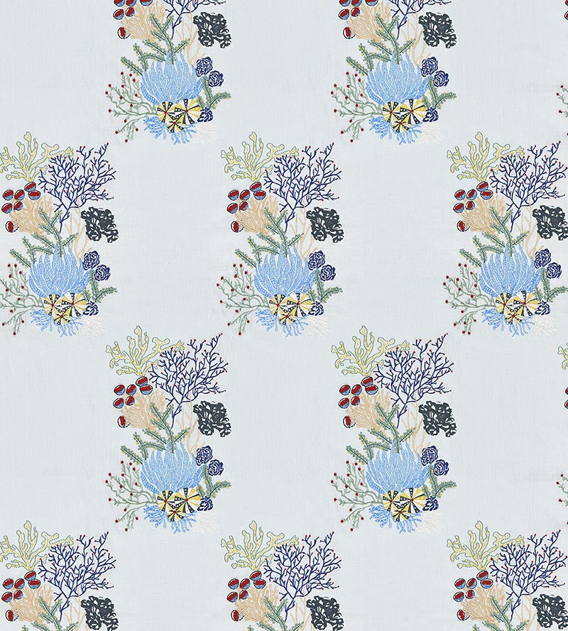 Old World Weavers Combe Martin Azure Fabric Sample JM70720003