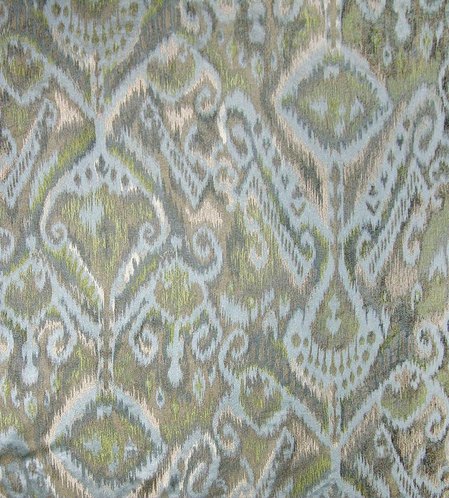 Old World Weavers Kalasin Aqua Chartreuse Fabric JM26760008