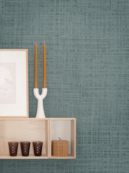 Seabrook Designs Ami Steel Blue Wallpaper Sample JP10102