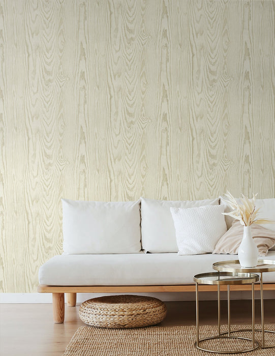 Seabrook Designs Nina White Oak Wallpaper Sample JP10505