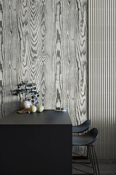 Seabrook Designs Nina Salt & Pepper Wallpaper Sample JP10510