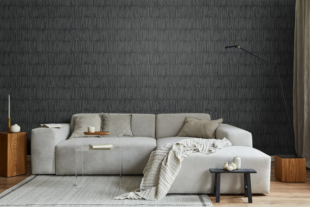 Seabrook Designs Naomi Charcoal Wallpaper Sample JP10600