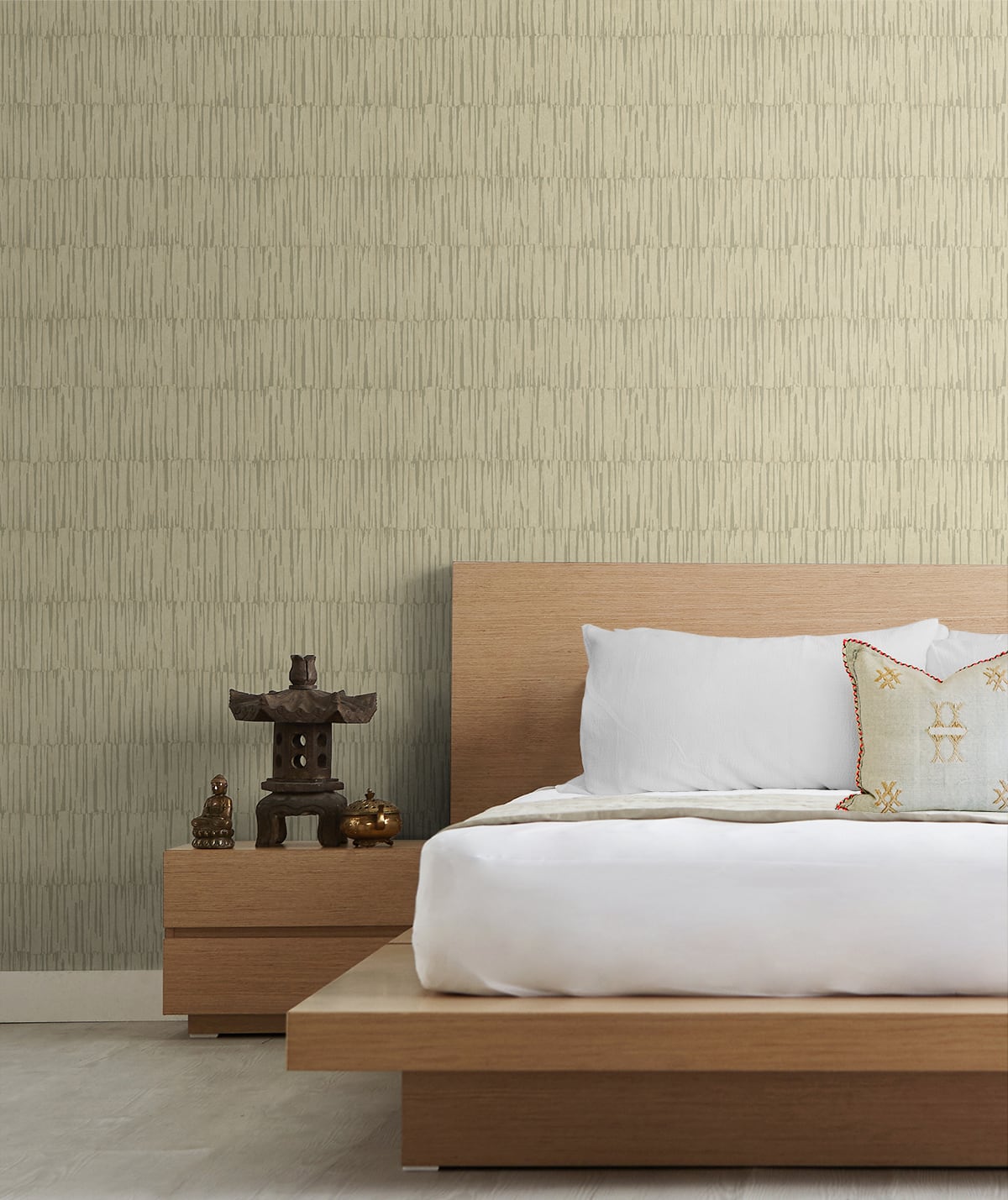 Seabrook Designs Naomi Wheat Wallpaper Sample JP10605