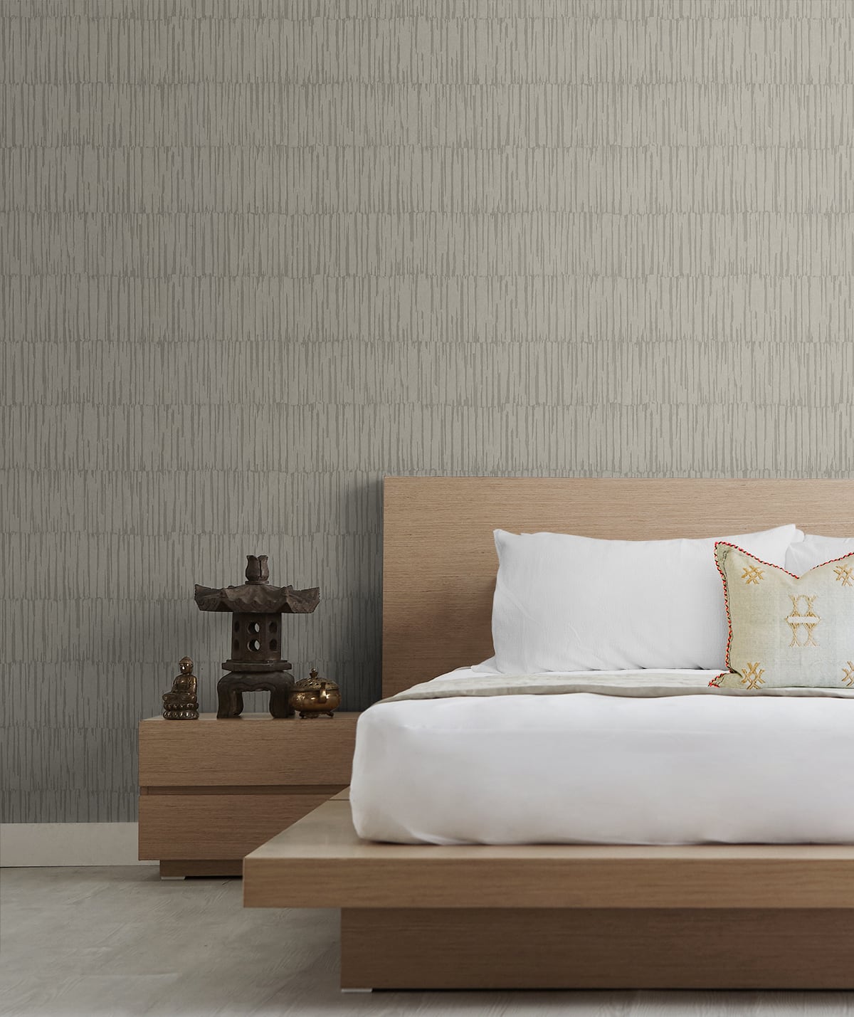 Seabrook Designs Naomi Greystone Wallpaper Sample JP10607