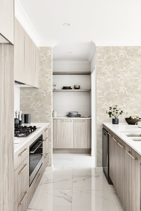 Seabrook Designs Honshu Bamboo Warmstone Wallpaper Sample JP10907
