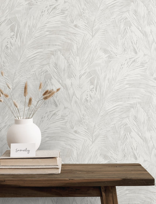 Seabrook Designs Mari Fog Wallpaper Sample JP11018