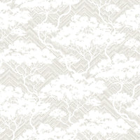 Seabrook Designs Nara Stringcloth Fog Wallpaper JP11708
