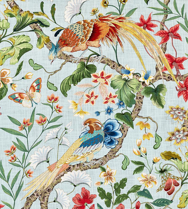 Old World Weavers Botany Bay Sky Multi Fabric JP13400001