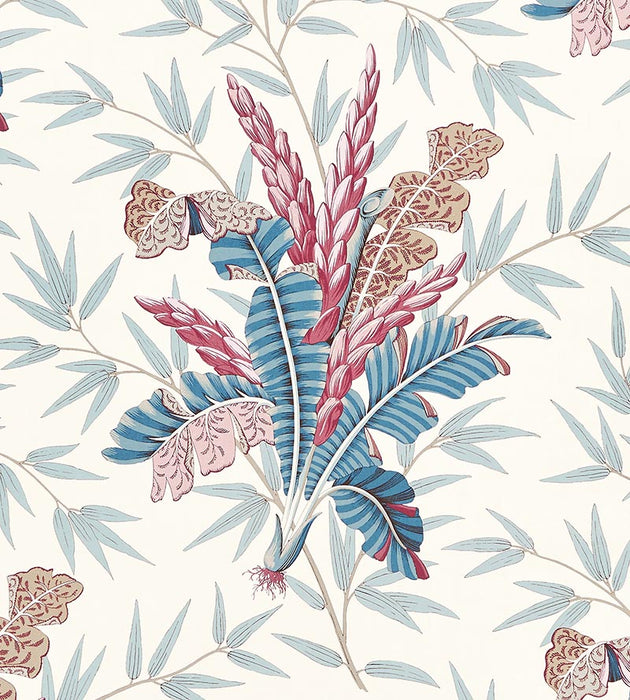 Old World Weavers Bahar Peacock Rose Fabric Sample JP44850001