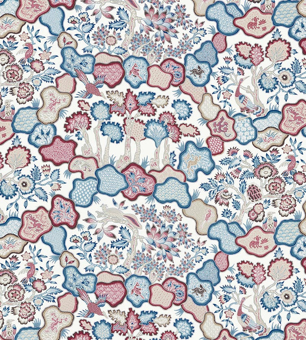 Old World Weavers Ziba Peacock Rose Fabric Sample JP46590001