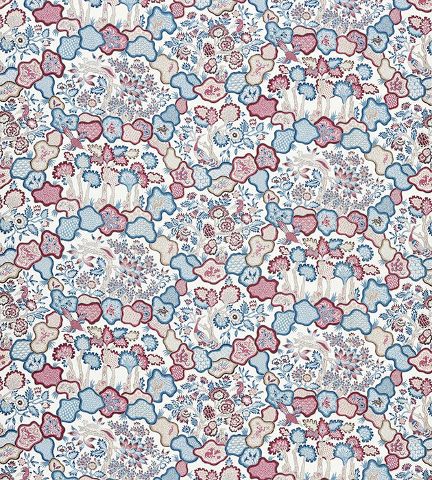 Old World Weavers Ziba Peacock Rose Fabric Sample JP46590001