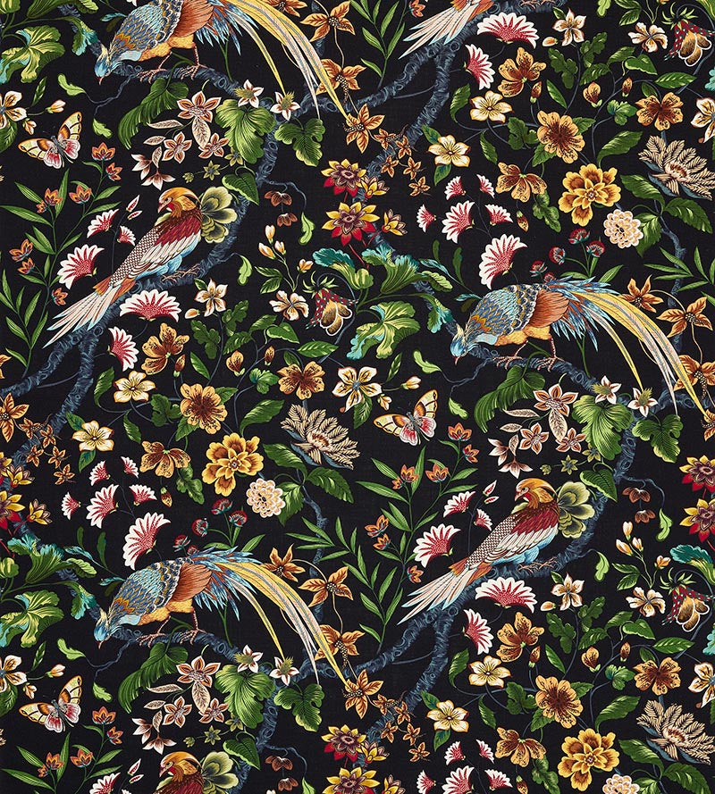 Old World Weavers Botany Bay Black Ruby Fabric JP13400002