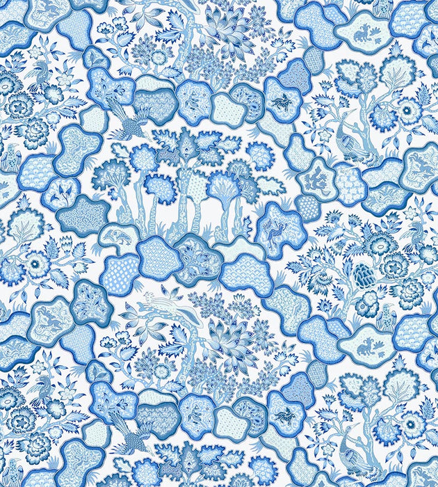 Old World Weavers Ziba Porcelain Blue Fabric Sample JP46590003