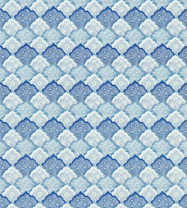 Old World Weavers Akira Porcelain Blue Fabric Sample JP46600003