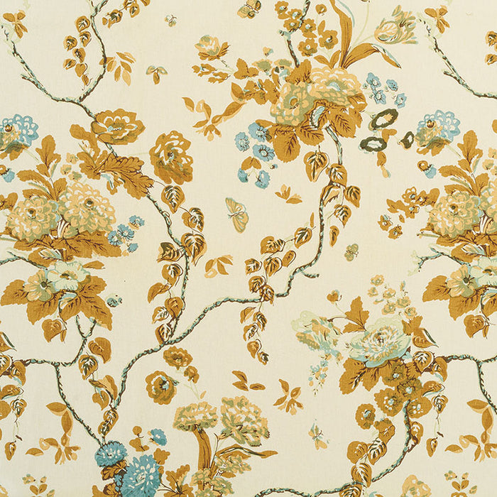 Jasper Tree Of Life Saffron Fabric Sample JP-1202