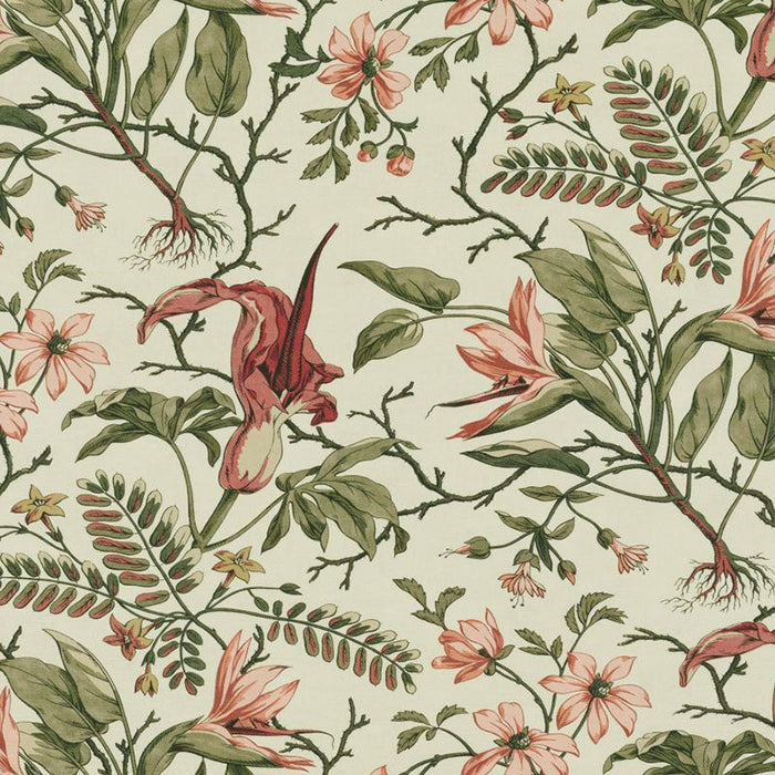 Jasper Paradiso Pink Green Fabric Sample JP-1601