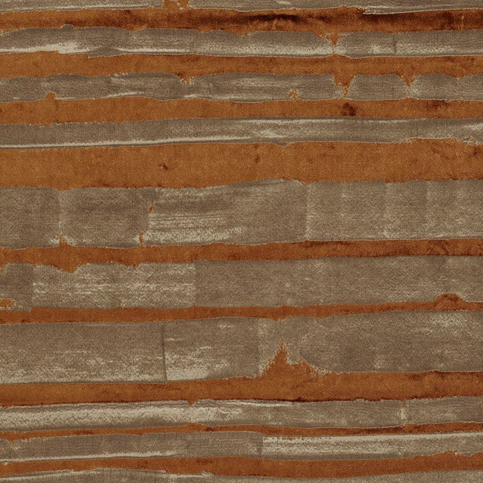 Jasper Turin Stripe Rust Fabric Sample JP-5703