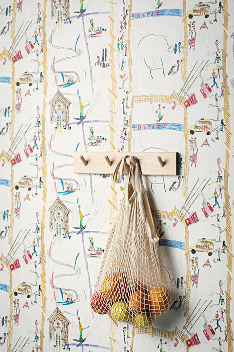 Pierre Frey La Competition De Talia Multicolore Wallpaper Sample FP817001