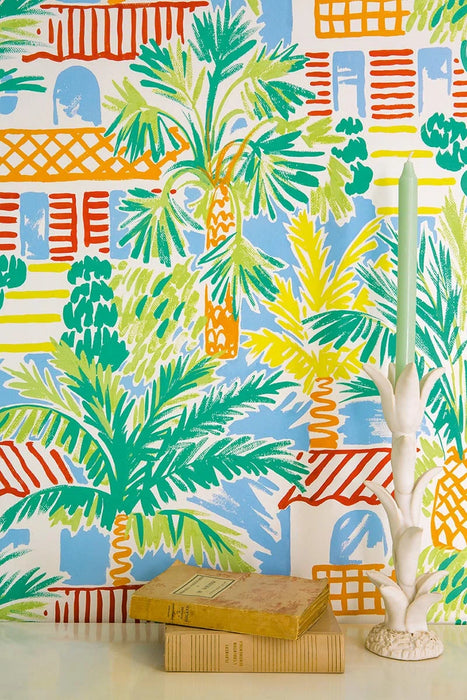 Pierre Frey Saint Trop Mediterranee Wallpaper Sample FP098001