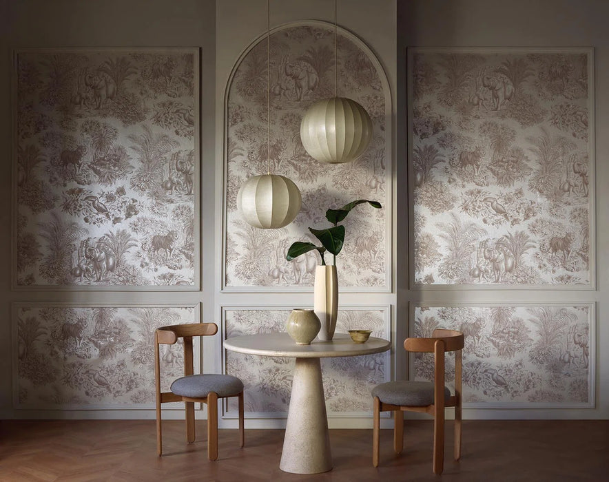 Pierre Frey Le Repos Du Toucan Sable Wallpaper FP238001