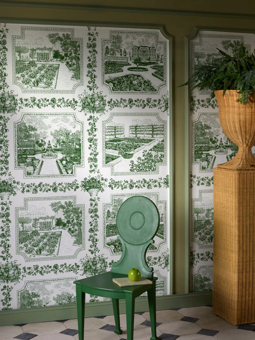 Pierre Frey Les quatre potagers Vegetal Wallpaper Sample FP284002