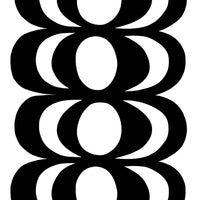 Marimekko Kaivo Print Black On White Fabric KK630030001