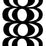 Marimekko Kaivo Print Black On White Fabric KK630030001