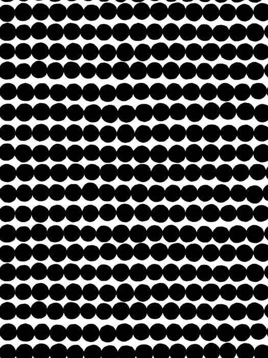 Marimekko Rasymatto Print Black And White Fabric Sample KK632800190